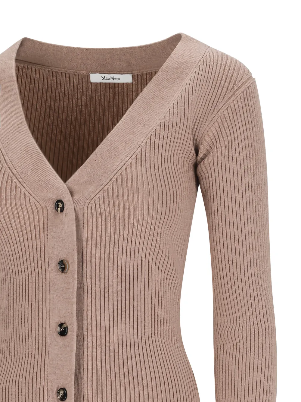 Ribbed V-Neck Cardigan