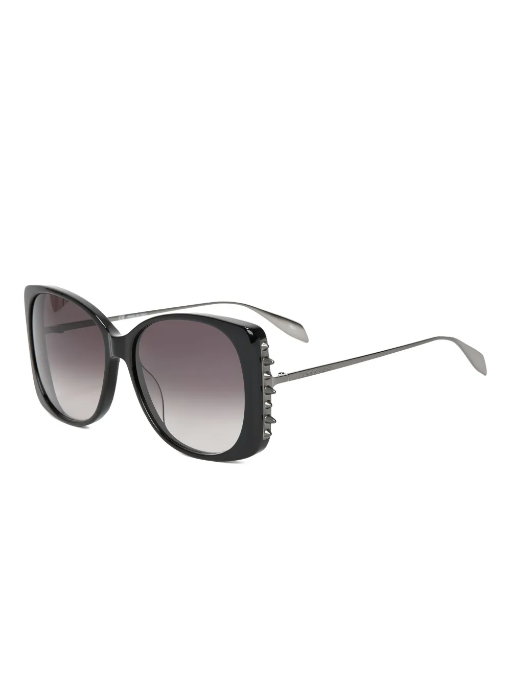 Alexander McQueen oversized-frame sunglasses - Zwart