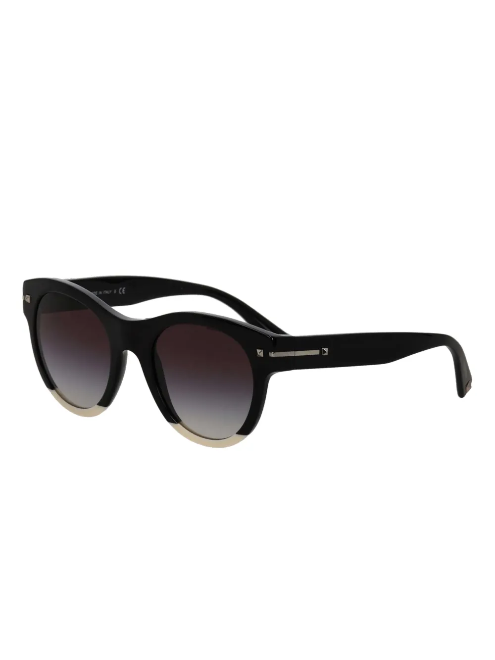 VALENTINO GARAVANI EYEWEAR round-frame sunglasses - Zwart