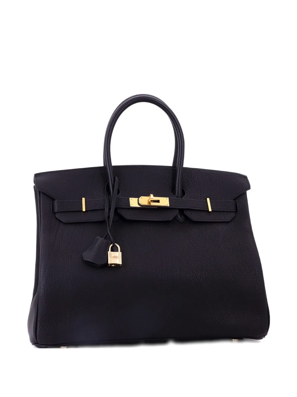Hermès Pre-Owned Birkin Handbag Black Fjord with Gold Hardware 35 tote bag