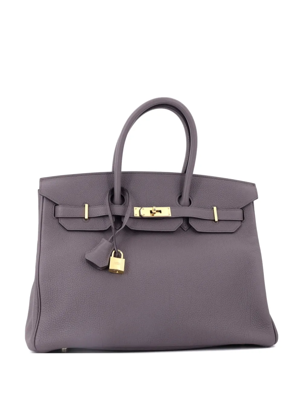Hermès Pre-Owned Birkin Handbag Grey Togo with Gold Hardware 35 tote bag - Grigio