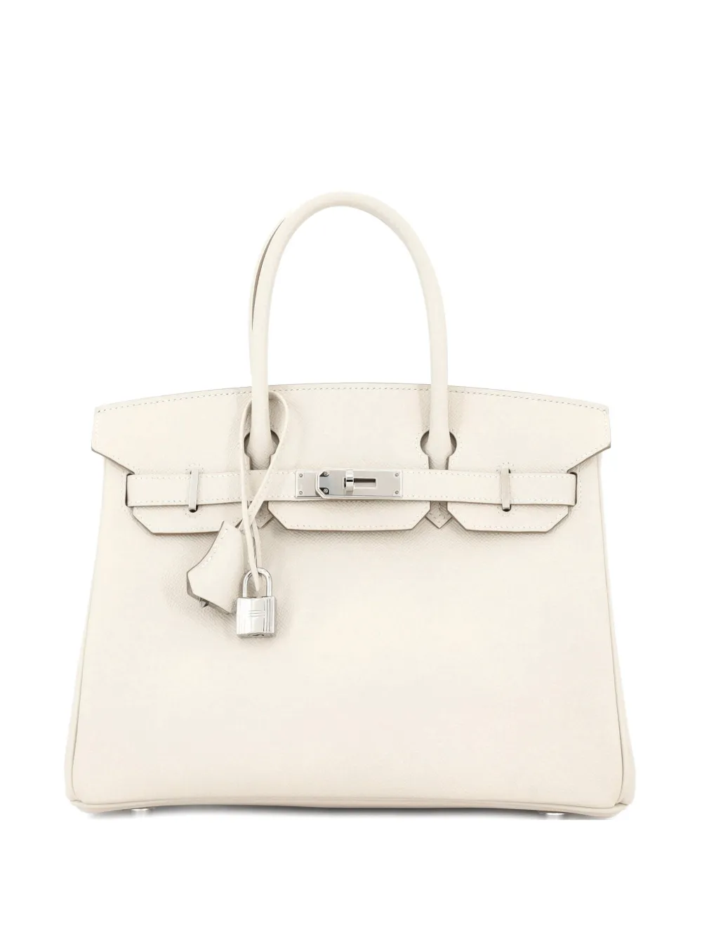 Hermès Pre-Owned Birkin Handbag Light Epsom with Palladium Hardware 30 tote bag - Neutrals