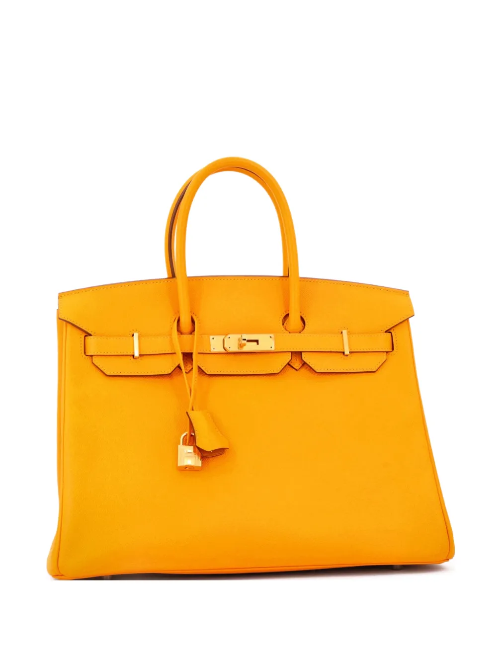Hermès Pre-Owned Birkin Handbag Yellow Epsom with Gold Hardware 35 satchel - Giallo