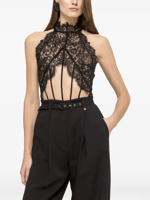 NISSA Spitzenbody mit Pailletten