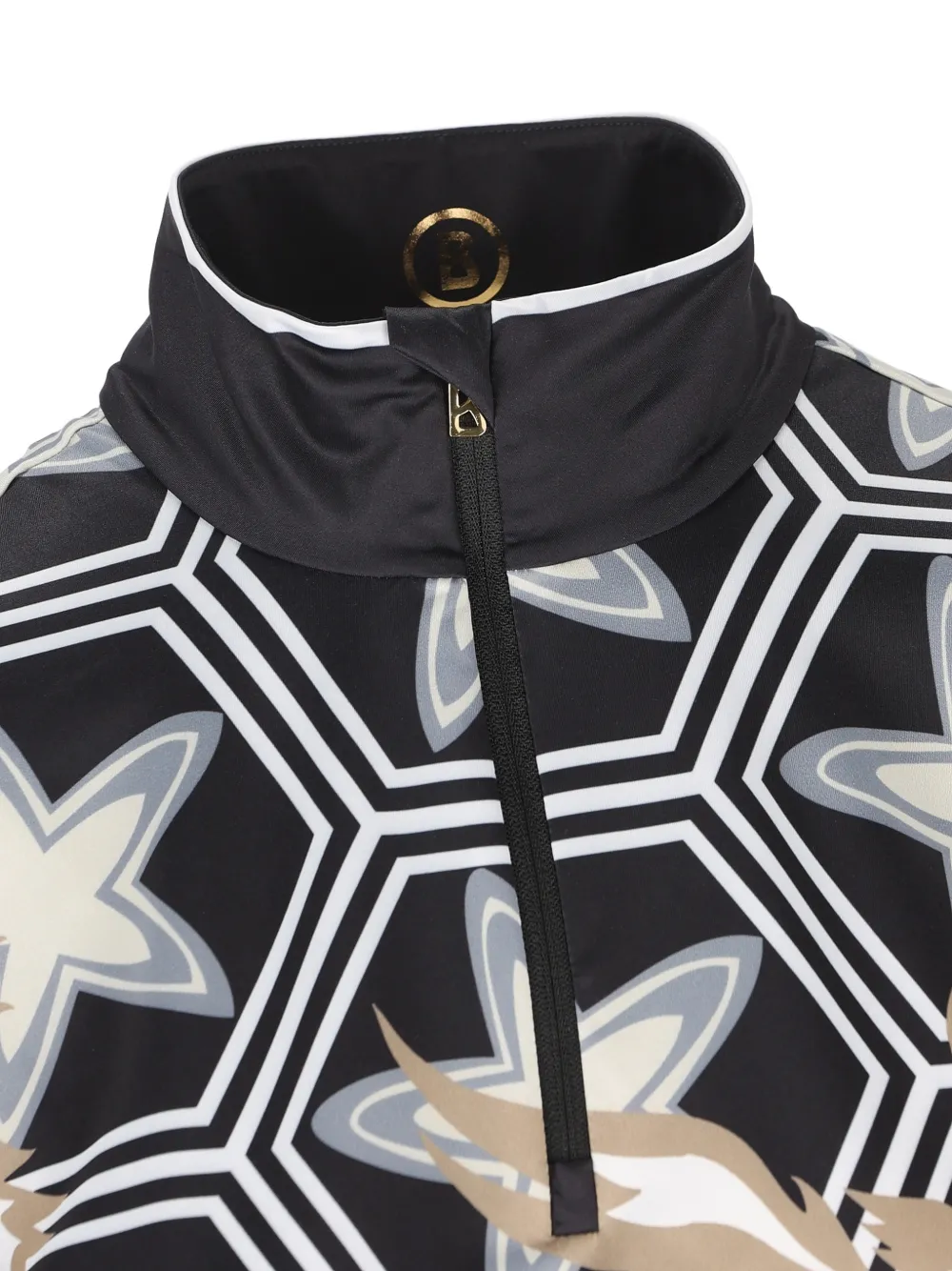 Amira Graphic-Print Zip Top