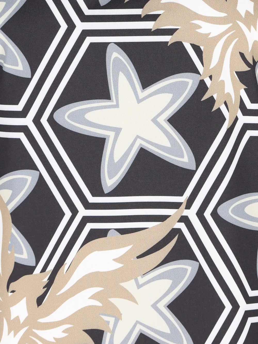 Amira Graphic-Print Zip Top