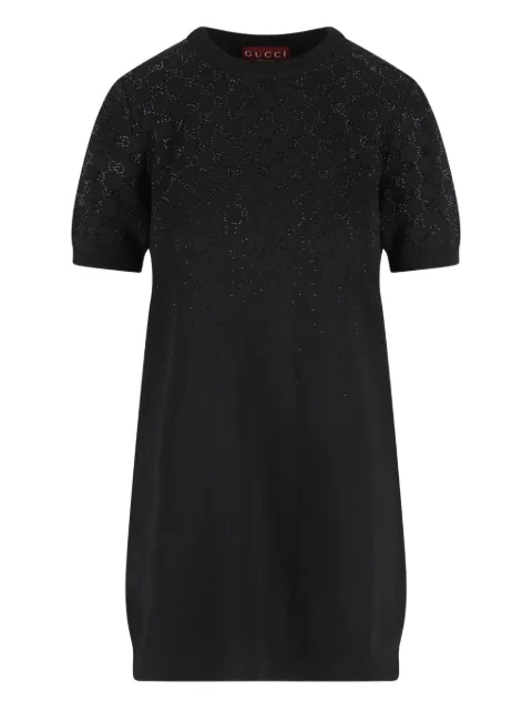 Gucci kort kjole med logomønster