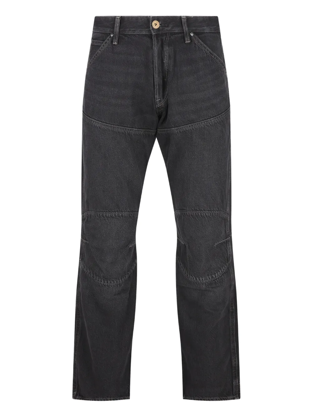 G-Star RAW five-pockets logo-patch jeans - Grigio