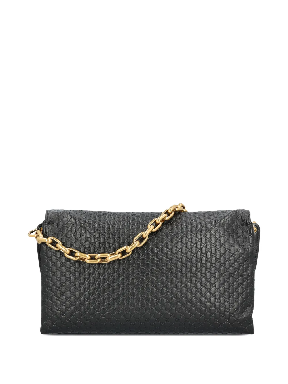 Gucci large chain-link shoulder bag - Zwart
