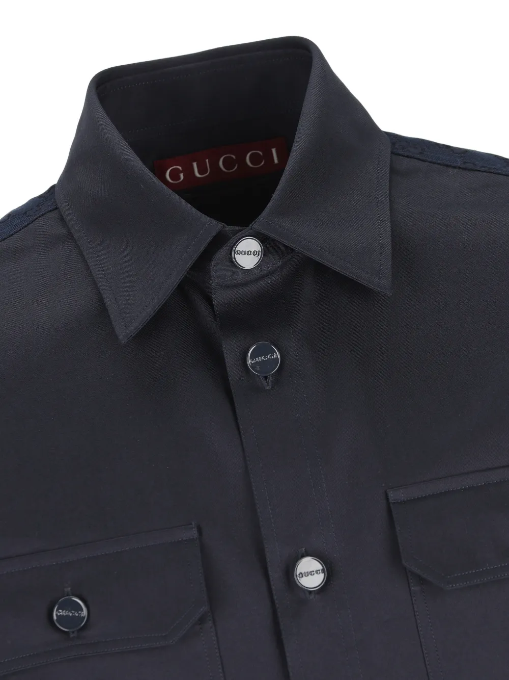 GG-motif long-sleeve shirt