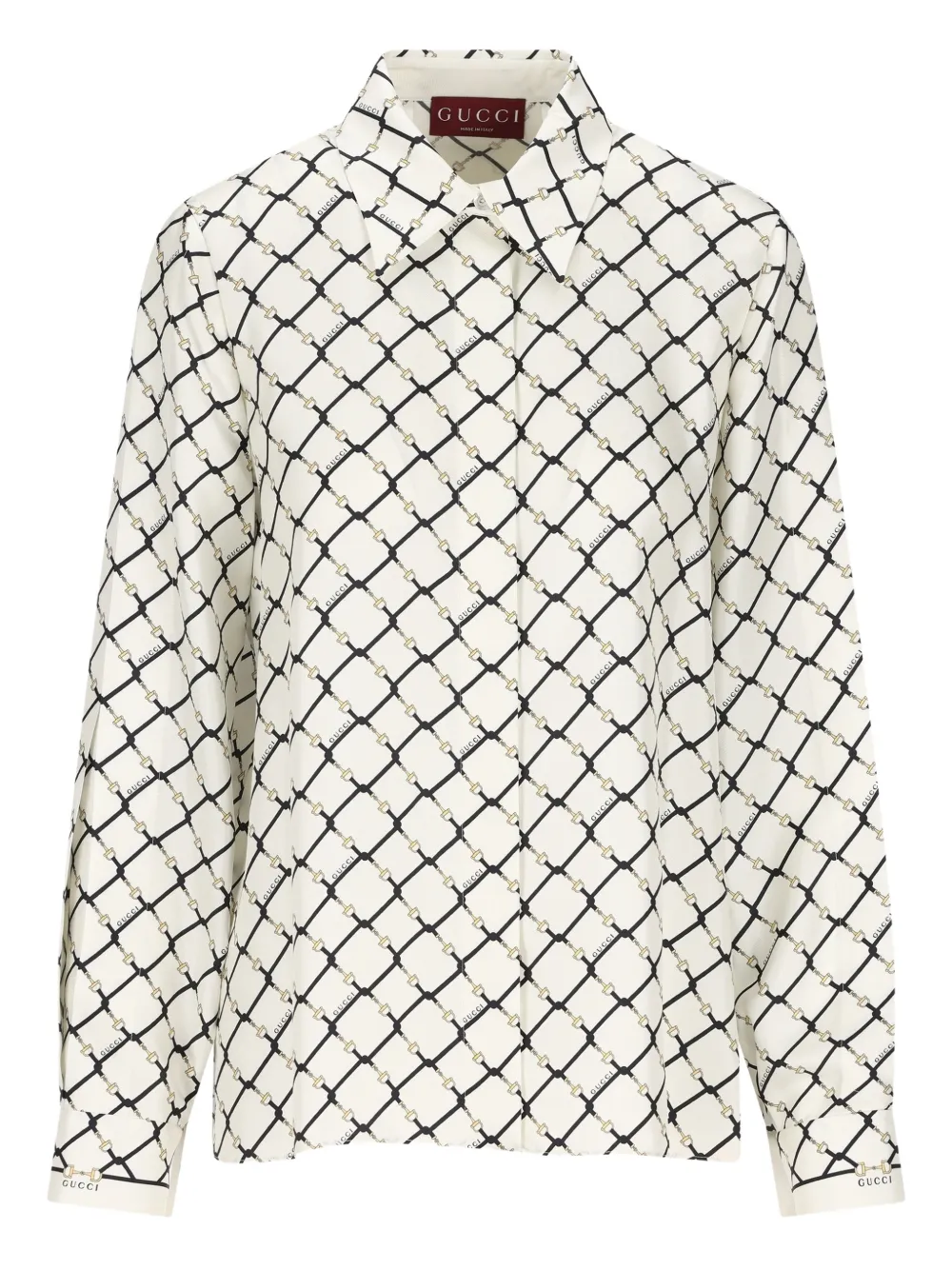 Gucci Printed Shirt In White