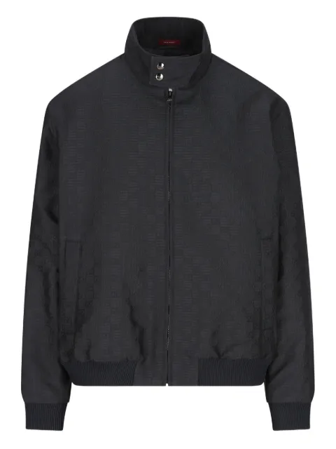 Gucci logo-pattern zip-up jacket