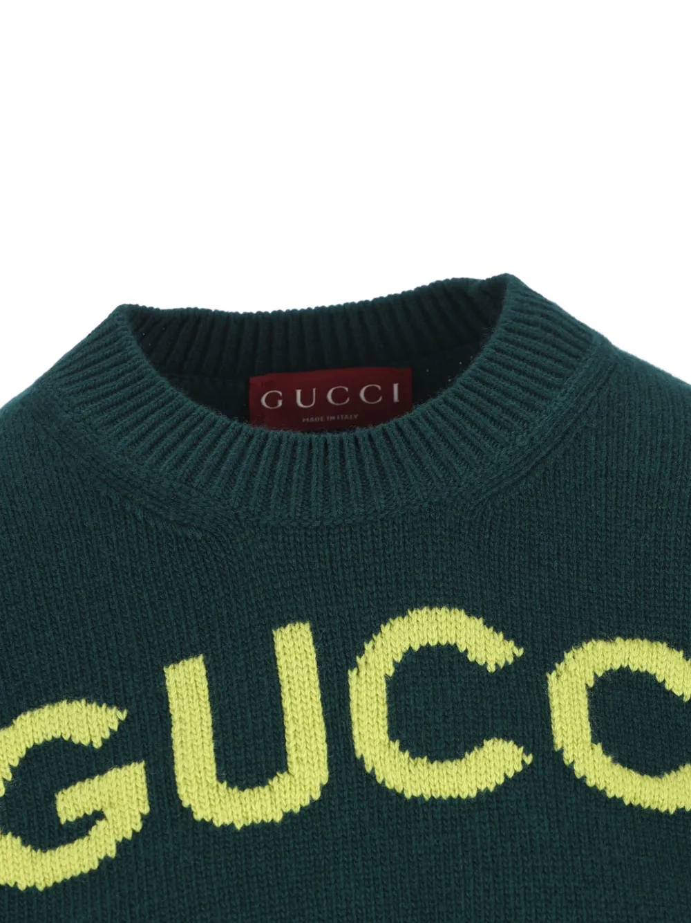 Gucci T-shirt met logo Groen