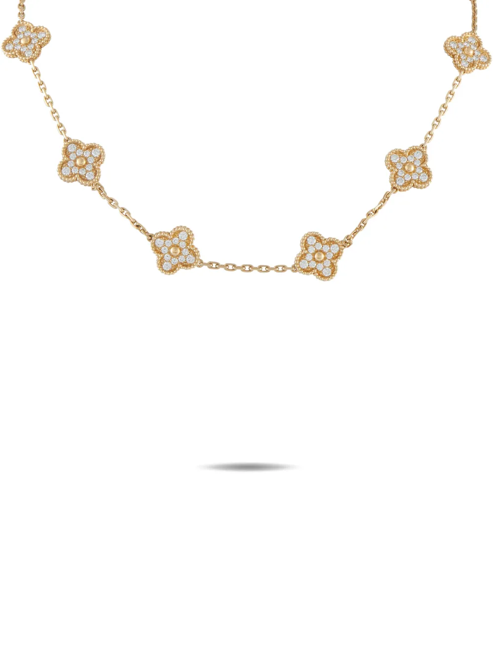 Van Cleef & Arpels Alhambra diamond necklace - Oro