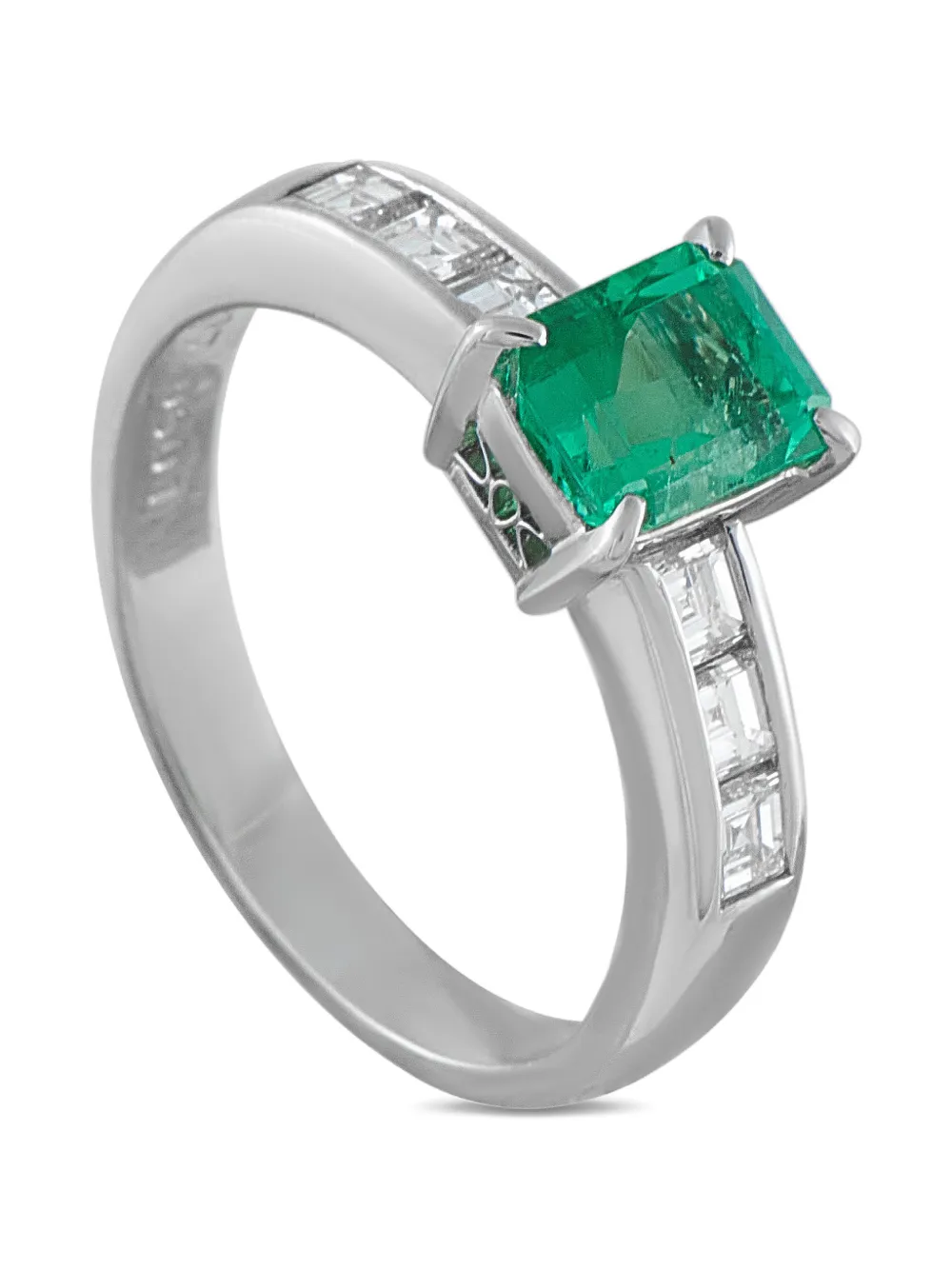 LB Exclusive diamond and emerald ring - Argento