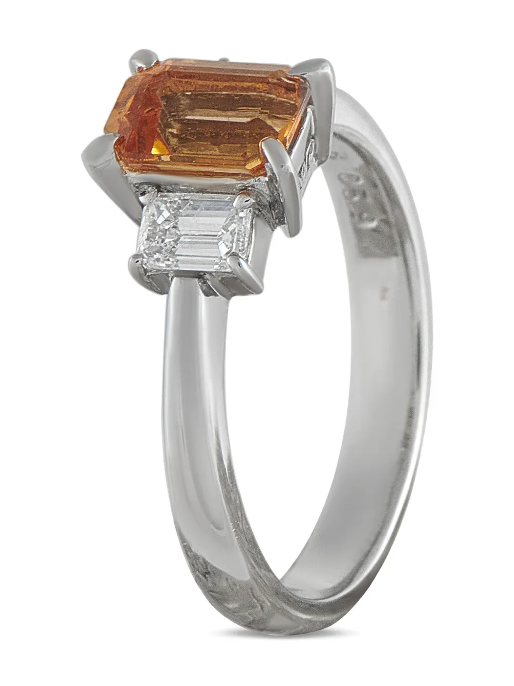 LB Exclusive diamond and imperial topaz ring - Argento