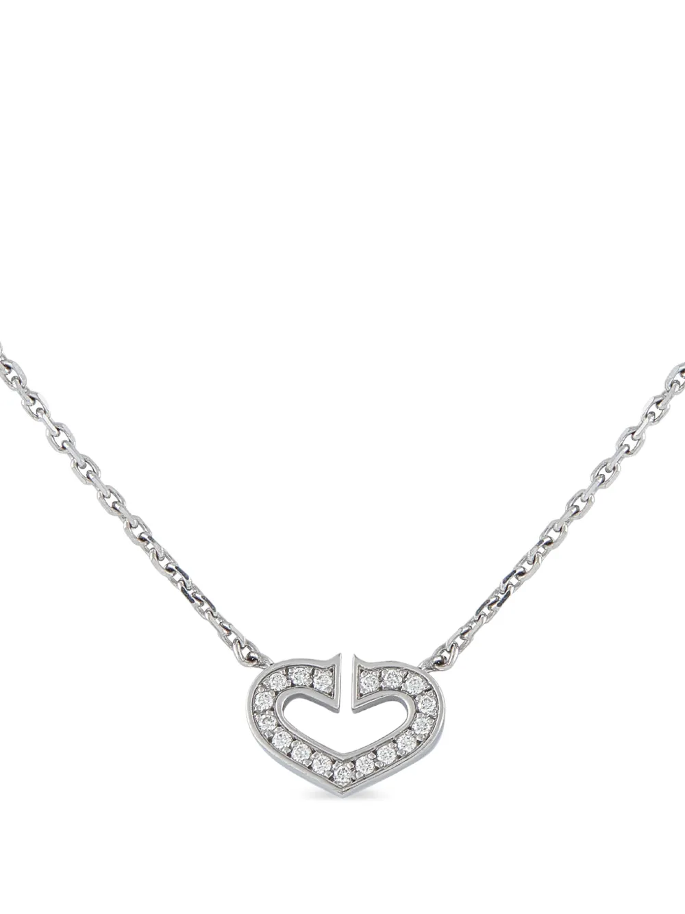 Cartier C Heart diamond necklace - Argento