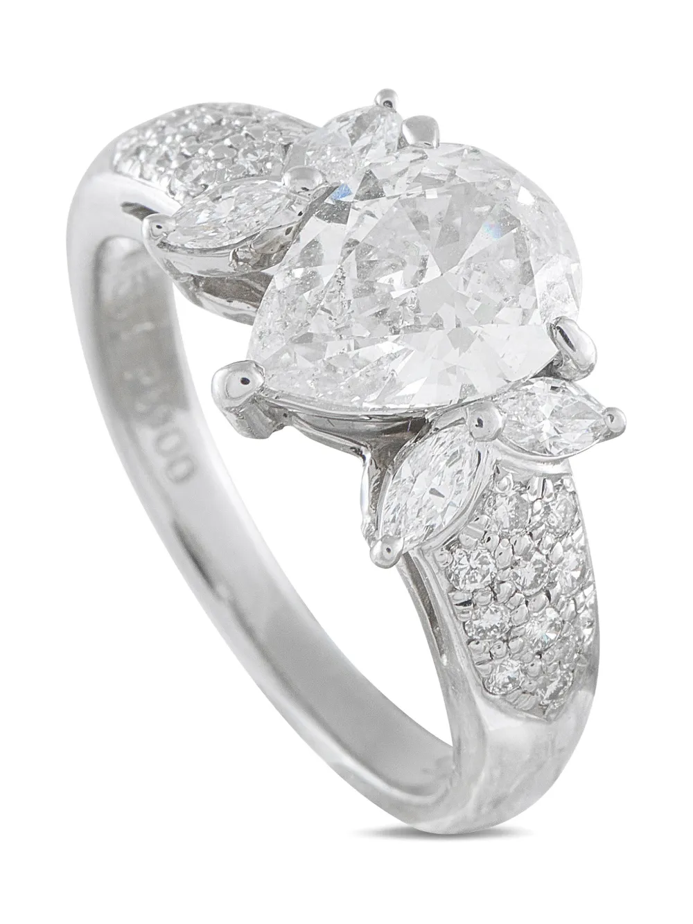 LB Exclusive diamond platinum ring - Argento