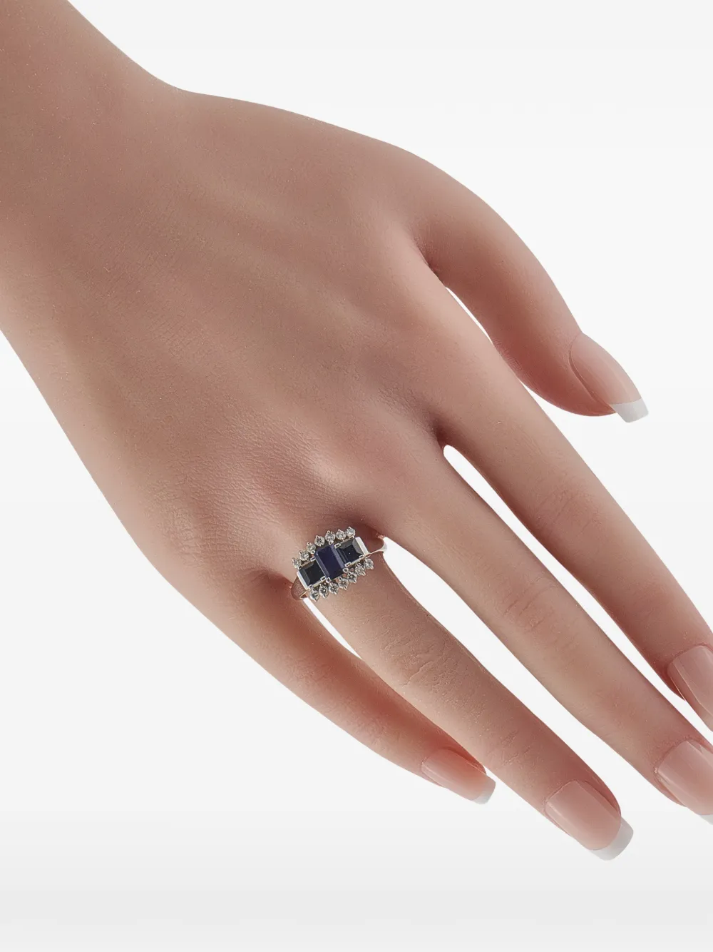 LB Exclusive sapphire and diamond platinum ring - Argento