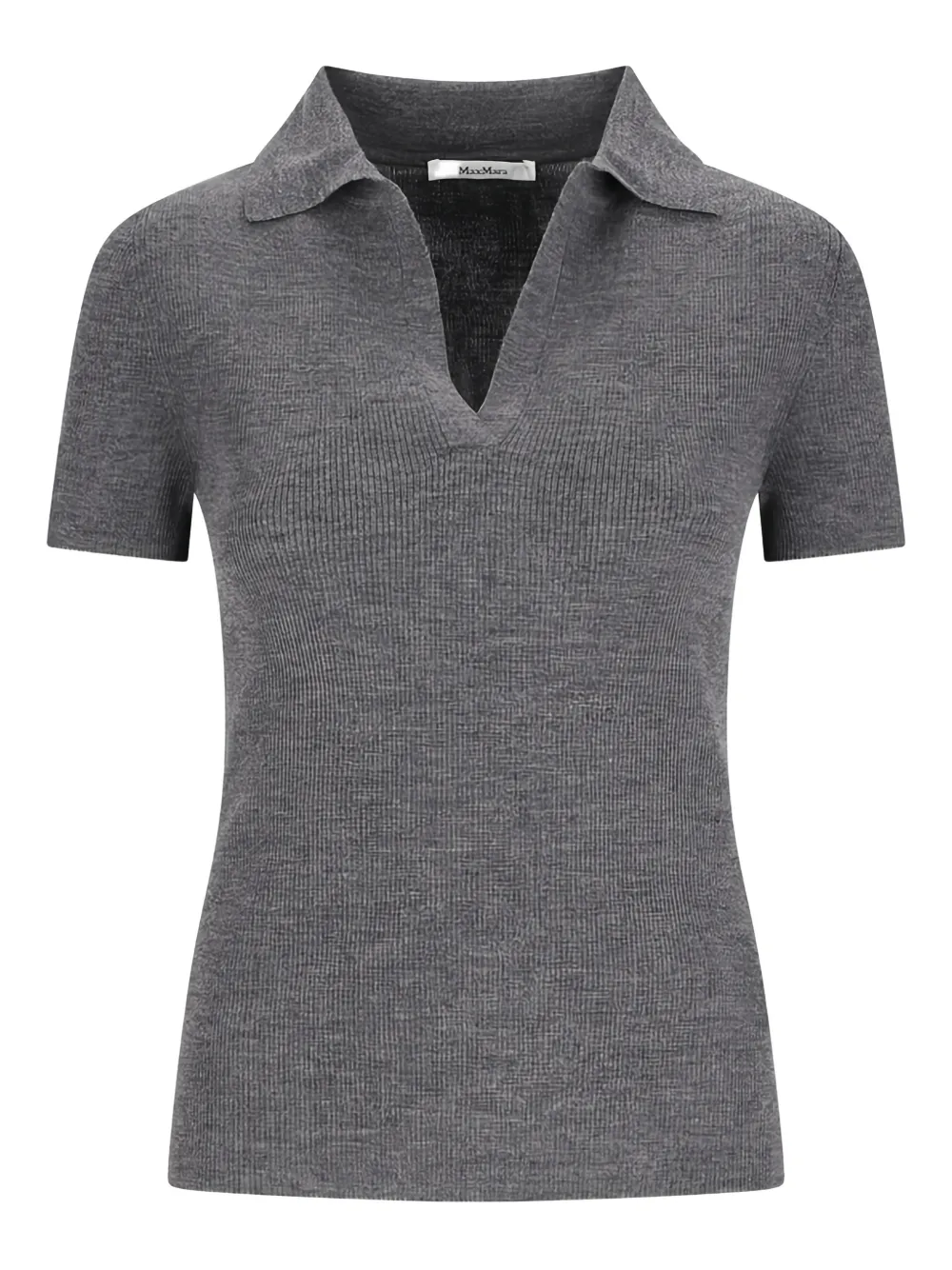 Max Mara Top con scollo a V - Grigio