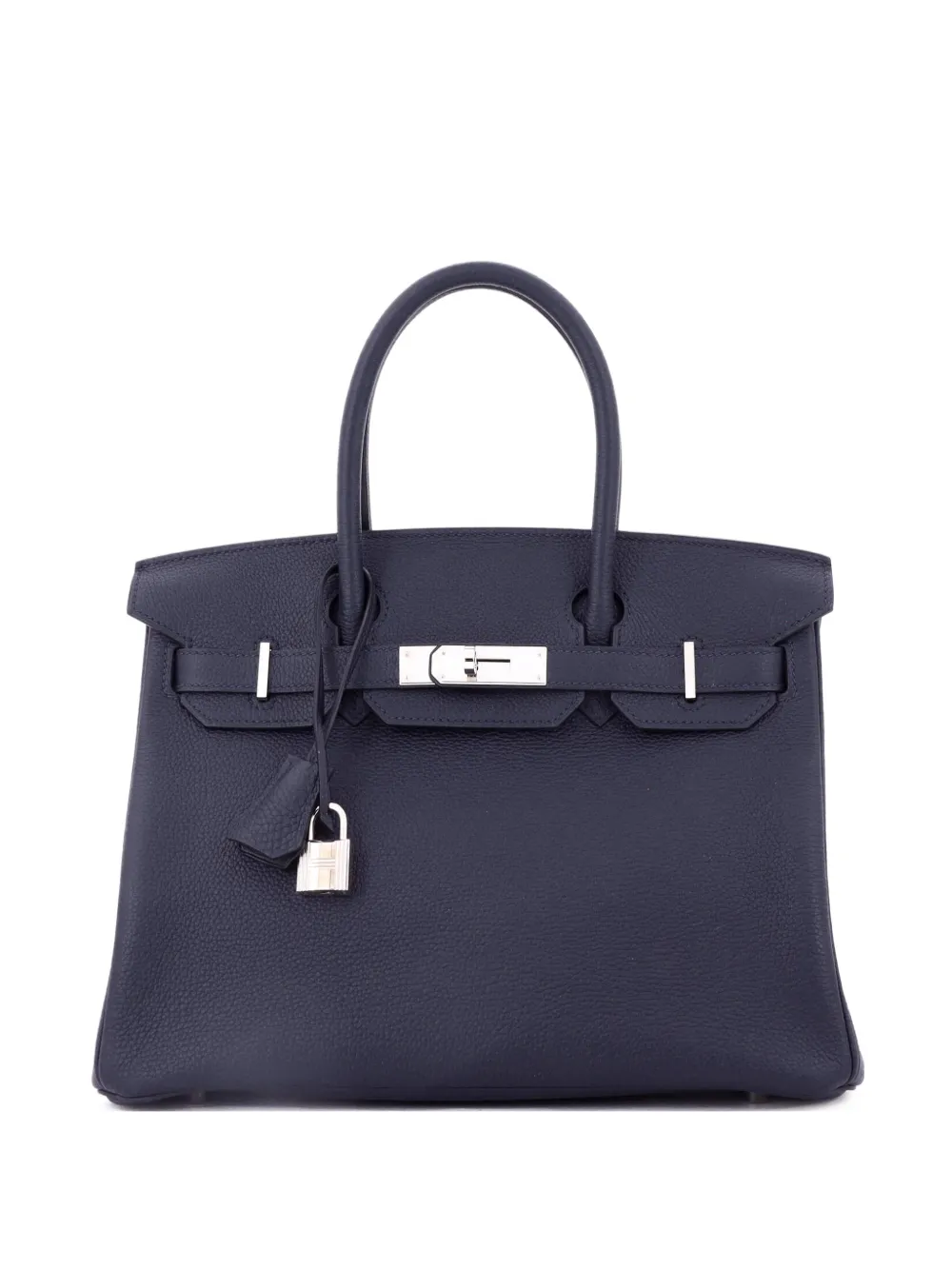 Hermès Pre-Owned Birkin Handbag Blue Togo with Palladium Hardware 30 tote bag