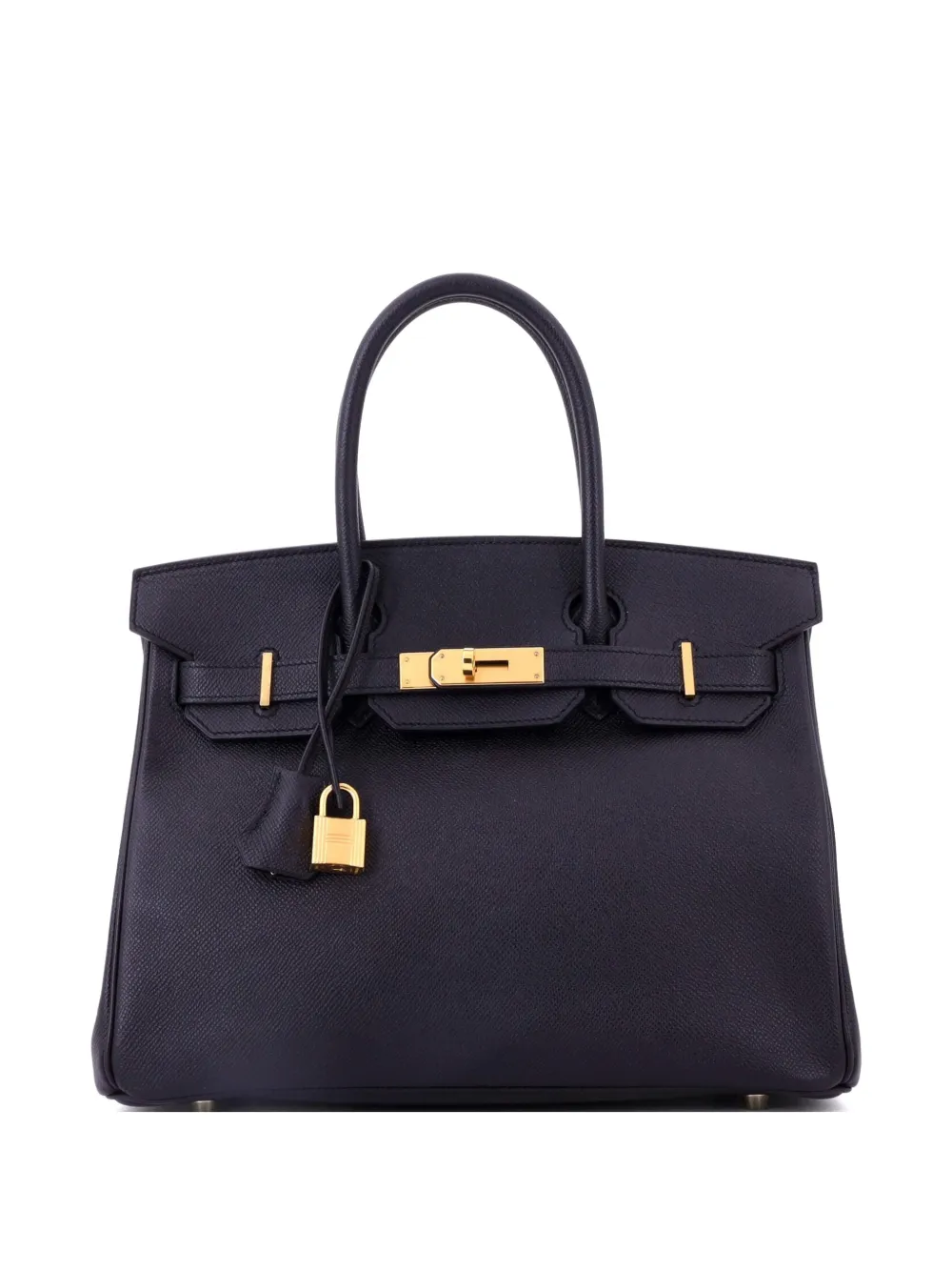 Hermès Pre-Owned Birkin Handbag Black Epsom with Gold Hardware 30 satchel - Nero