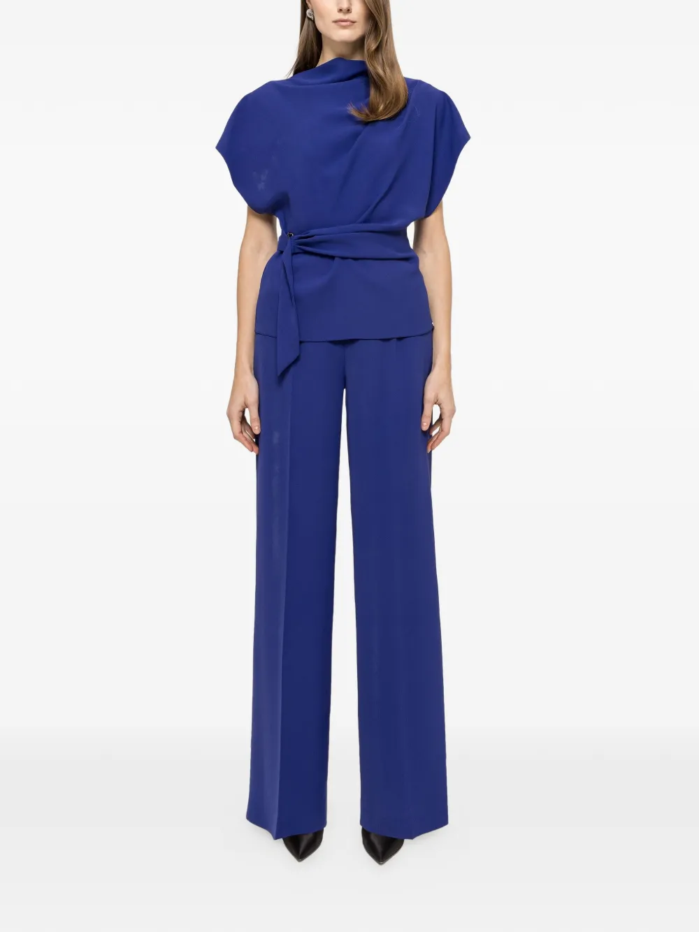 NISSA pressed-crease trousers - Blu