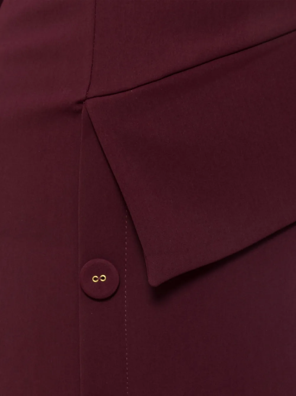 NISSA Midi-jurk met knoopdetail Rood