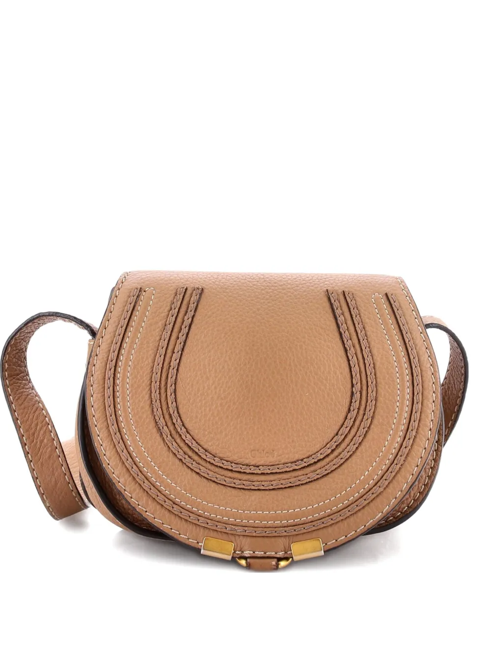 Chloé Pre-Owned Marcie Leather Small crossbody bag - Marrone