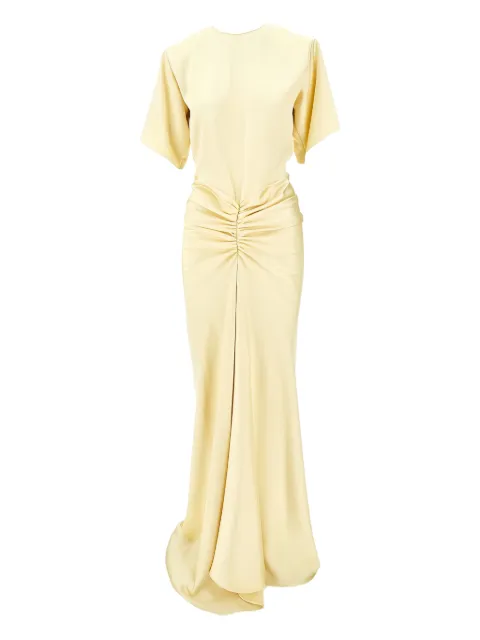 THE ANDAMANE Iris ruched maxi dress