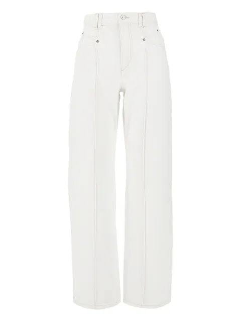 ISABEL MARANT Drolane logo-patch jeans