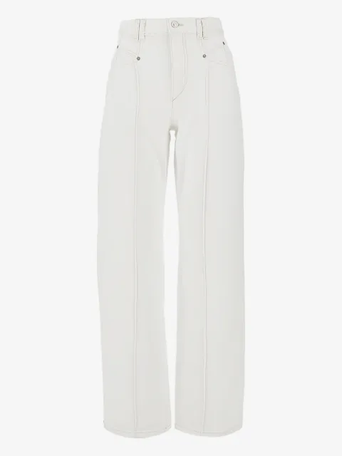 ISABEL MARANT Drolane logo-patch jeans