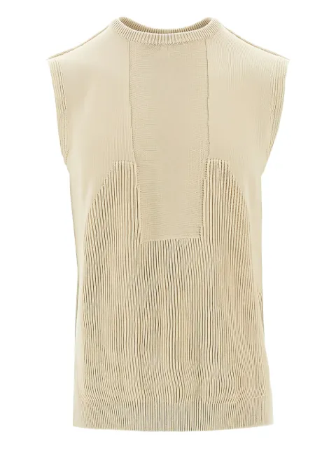 Rick Owens ribbed-detail round-neck gilet