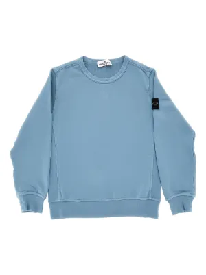 Stone Island Junior コンパスモチーフ スウェットシャツ | ブルー