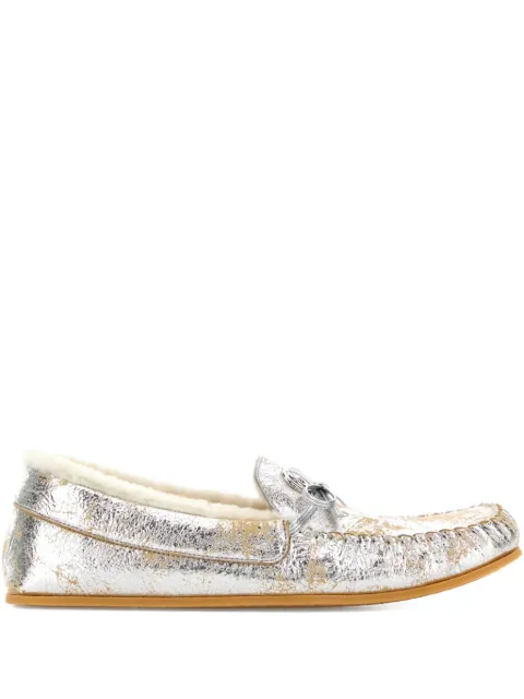 Gucci Bonnie metallic loafers
