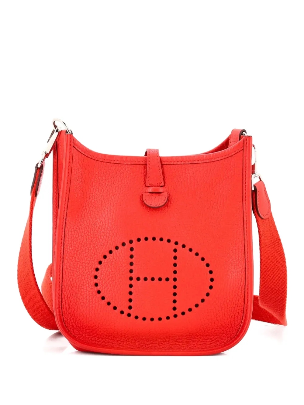 Hermès Pre-Owned Evelyne Bag Gen III Clemence TPM crossbody bag - Red