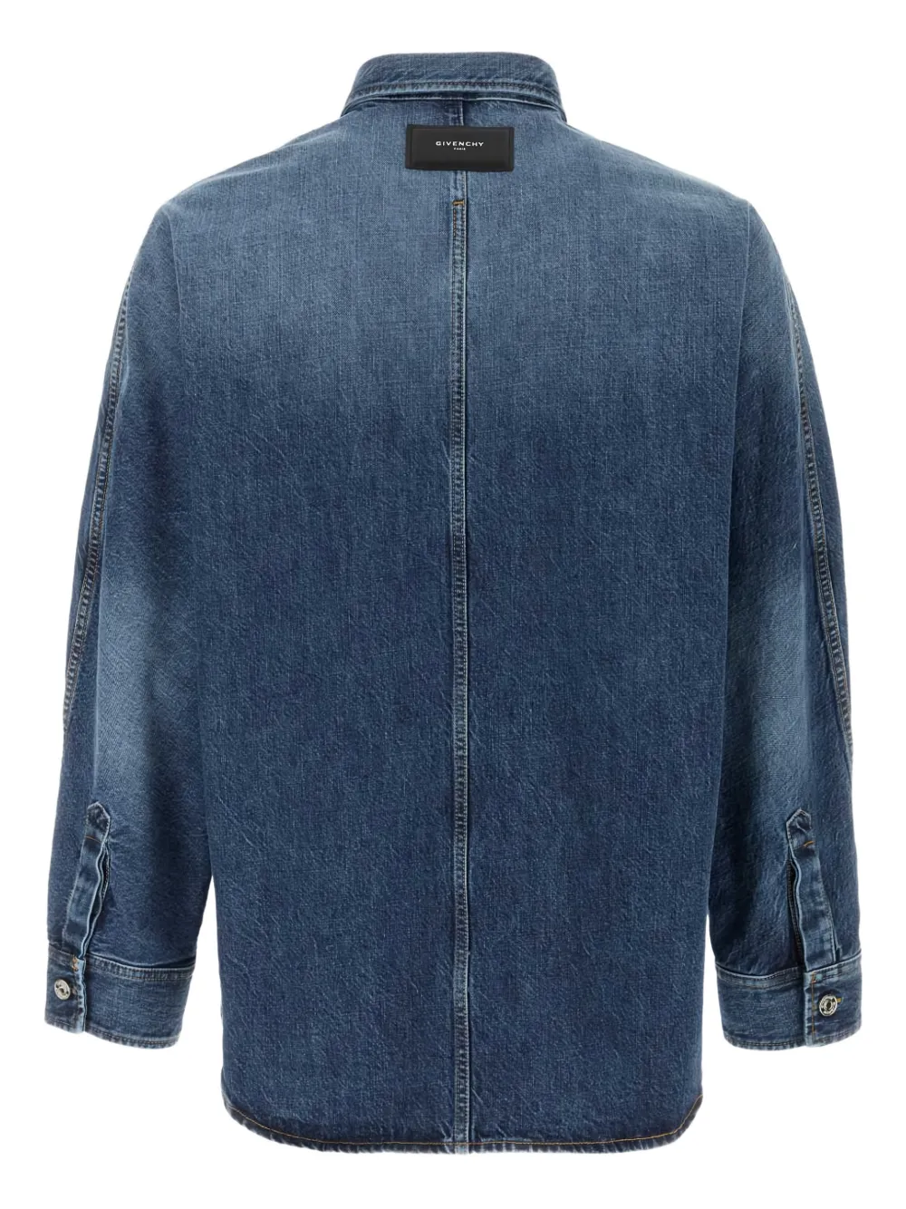 Givenchy chest-pocket denim shirt - Blauw