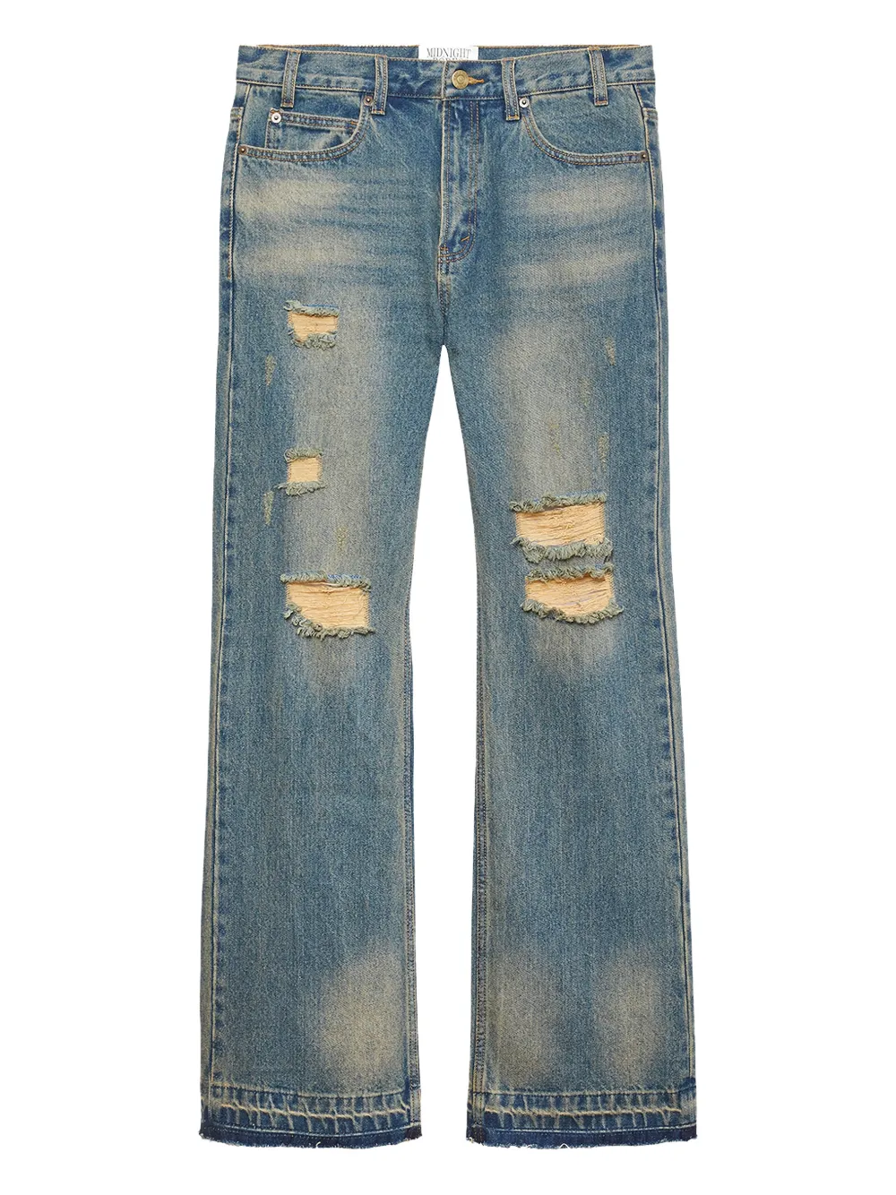 MIDNIGHT RODEO distressed jeans - Blu