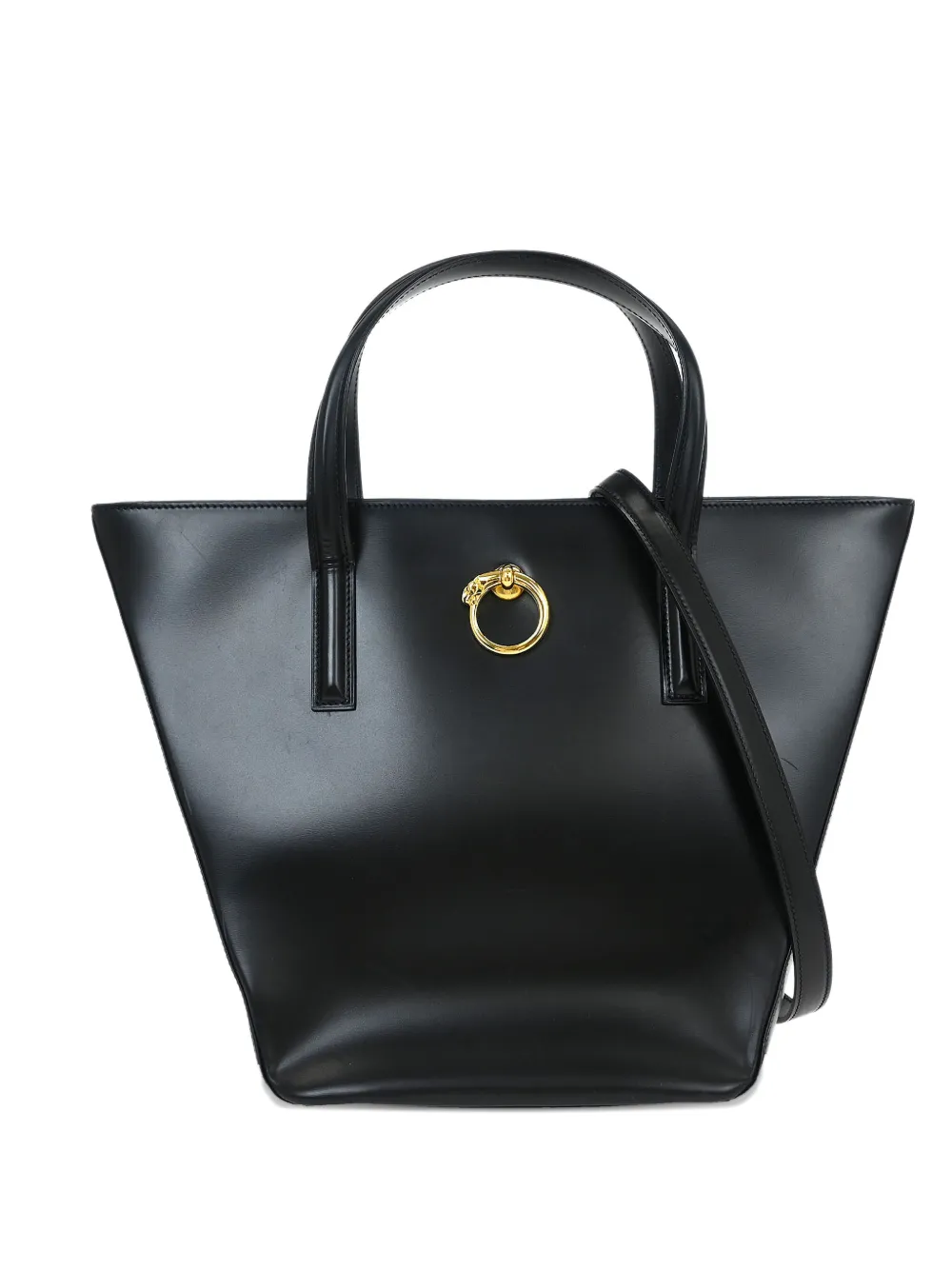 Cartier 1990-2000s Panthere 2way leather tote bag - Nero