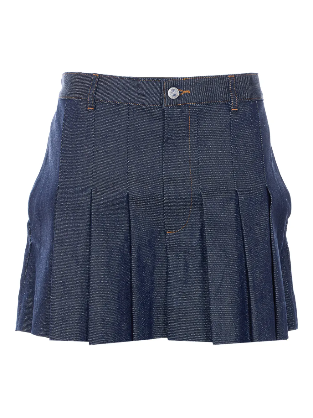A.P.C. pleated mini skirt - Blu