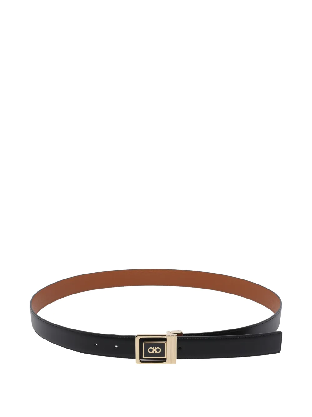 Ferragamo logo reversible belt - Nero