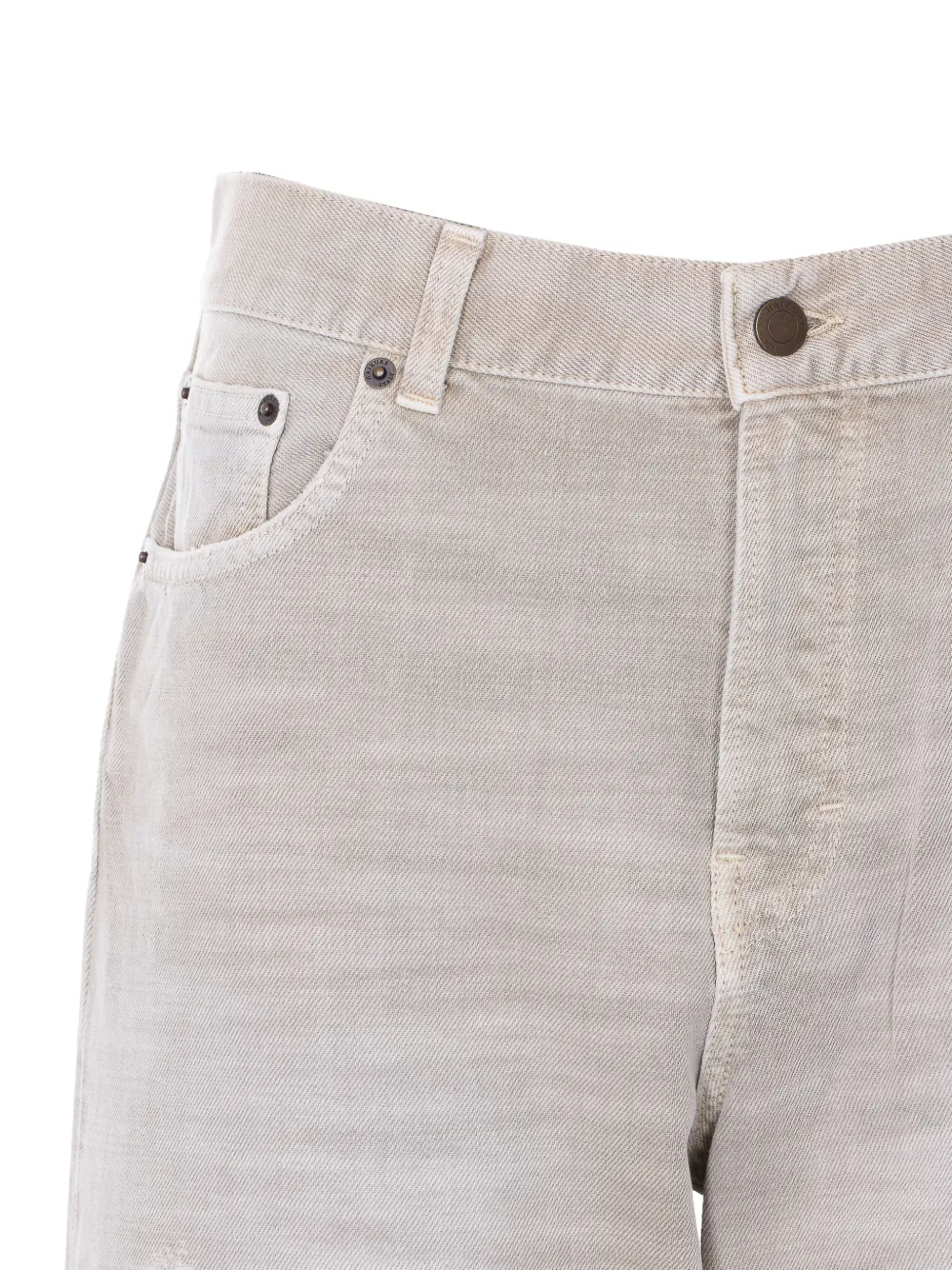Haikure Korea Bull jeans met vijf zakken Beige