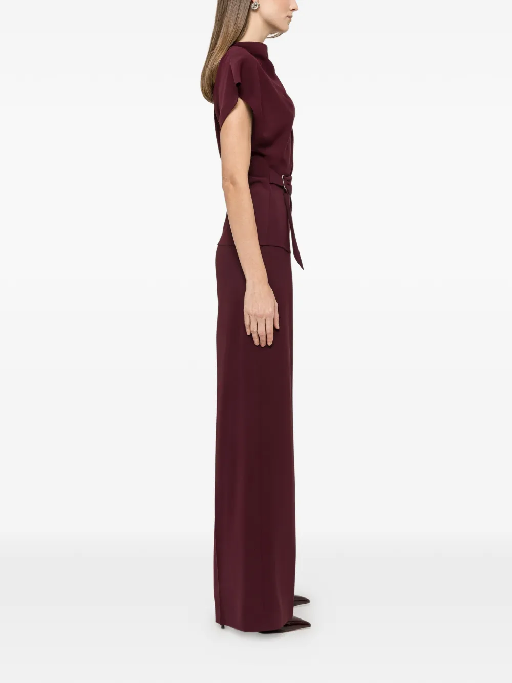  Nissa Draped Top - Red 