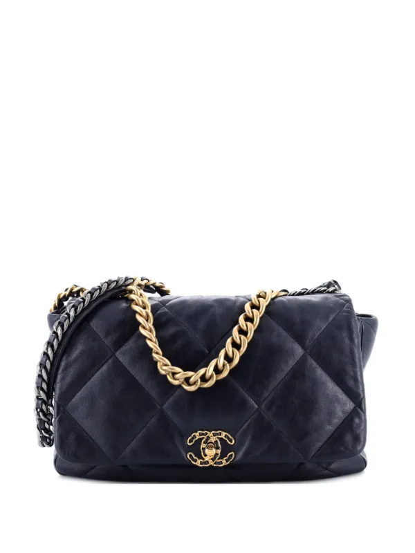 CHANEL Pre-Owned 19 フラップ バッグ マトラッセ レザー マキシ