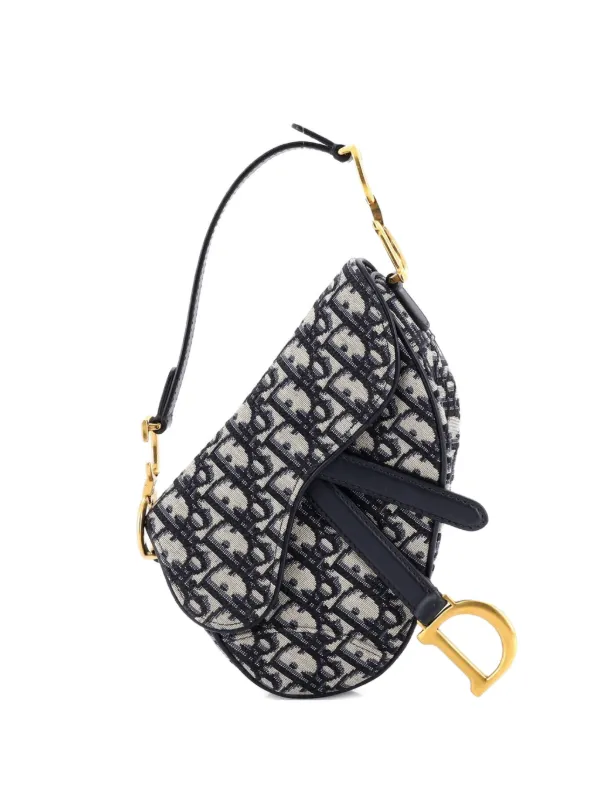 Christian Dior Pre-Owned サドル ハンドバッグ オブリーク キャンバス