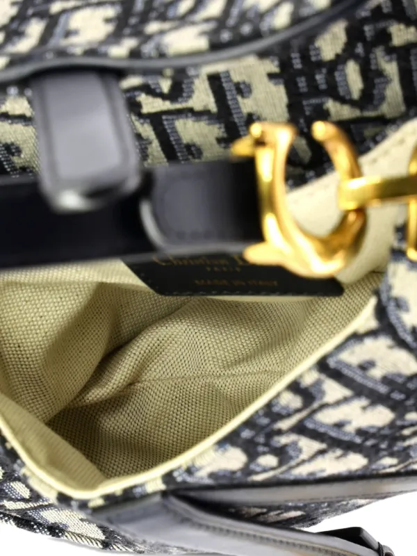 Christian Dior Pre-Owned サドル ハンドバッグ オブリーク キャンバス