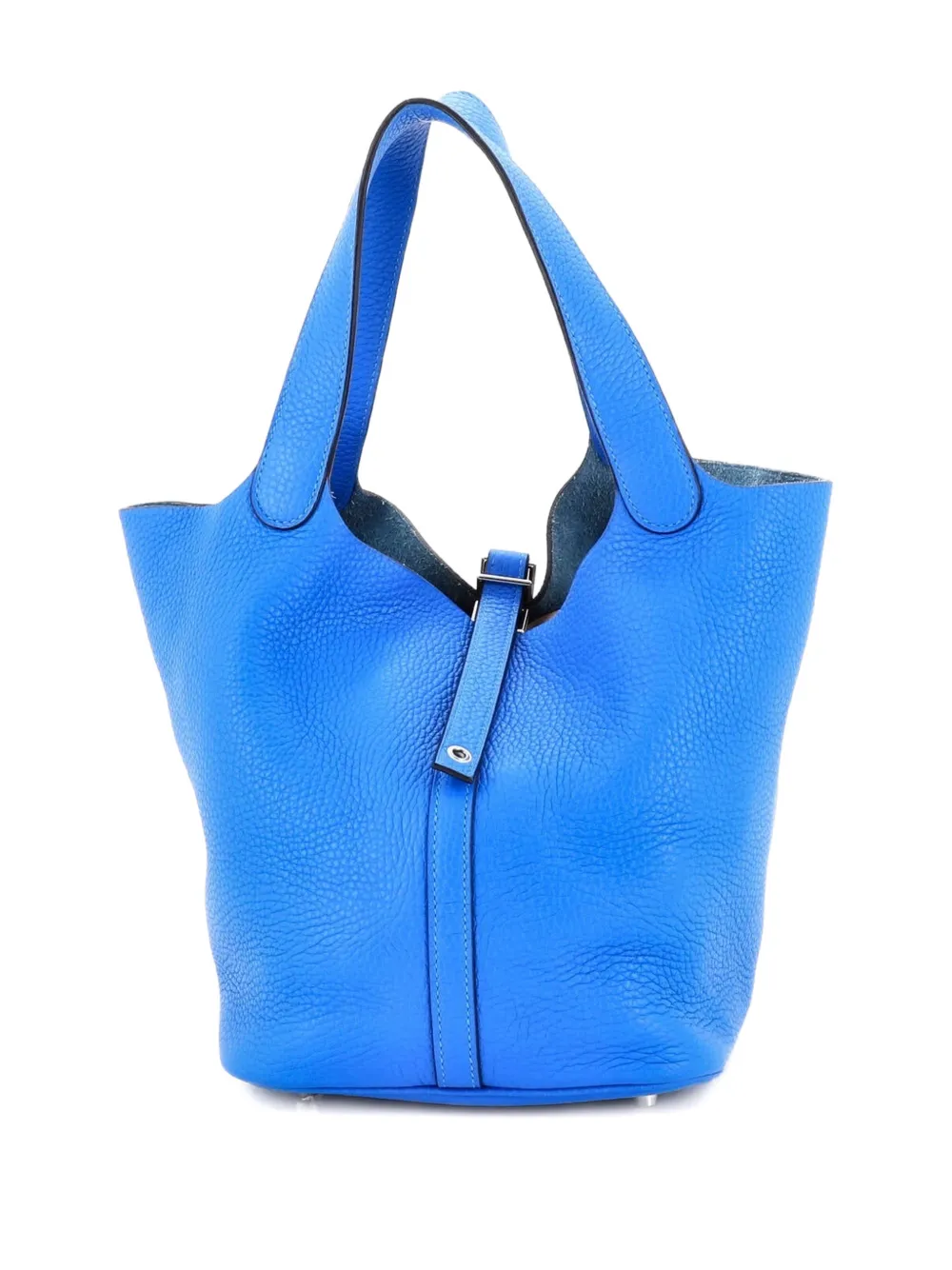 Hermès Pre-Owned Picotin Lock Bag Clemence MM bucket bag - Blue