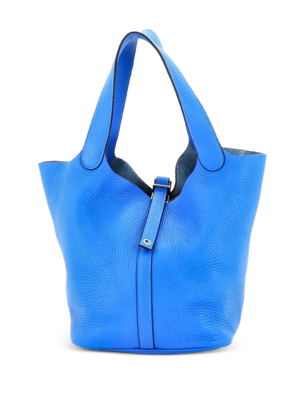 Hermès Pre-Owned Picotin Lock Bag Clemence MM bucket bag - Blu