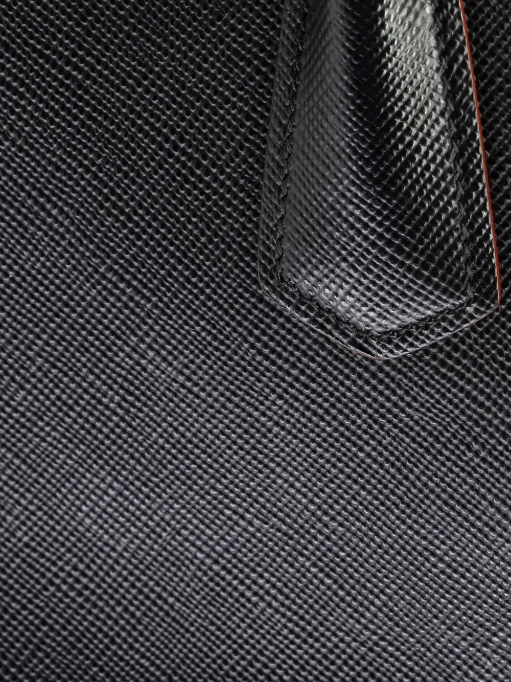 PRADA Pre-owned Cuir Double Saffiano Leather Large Tote Bag In Black