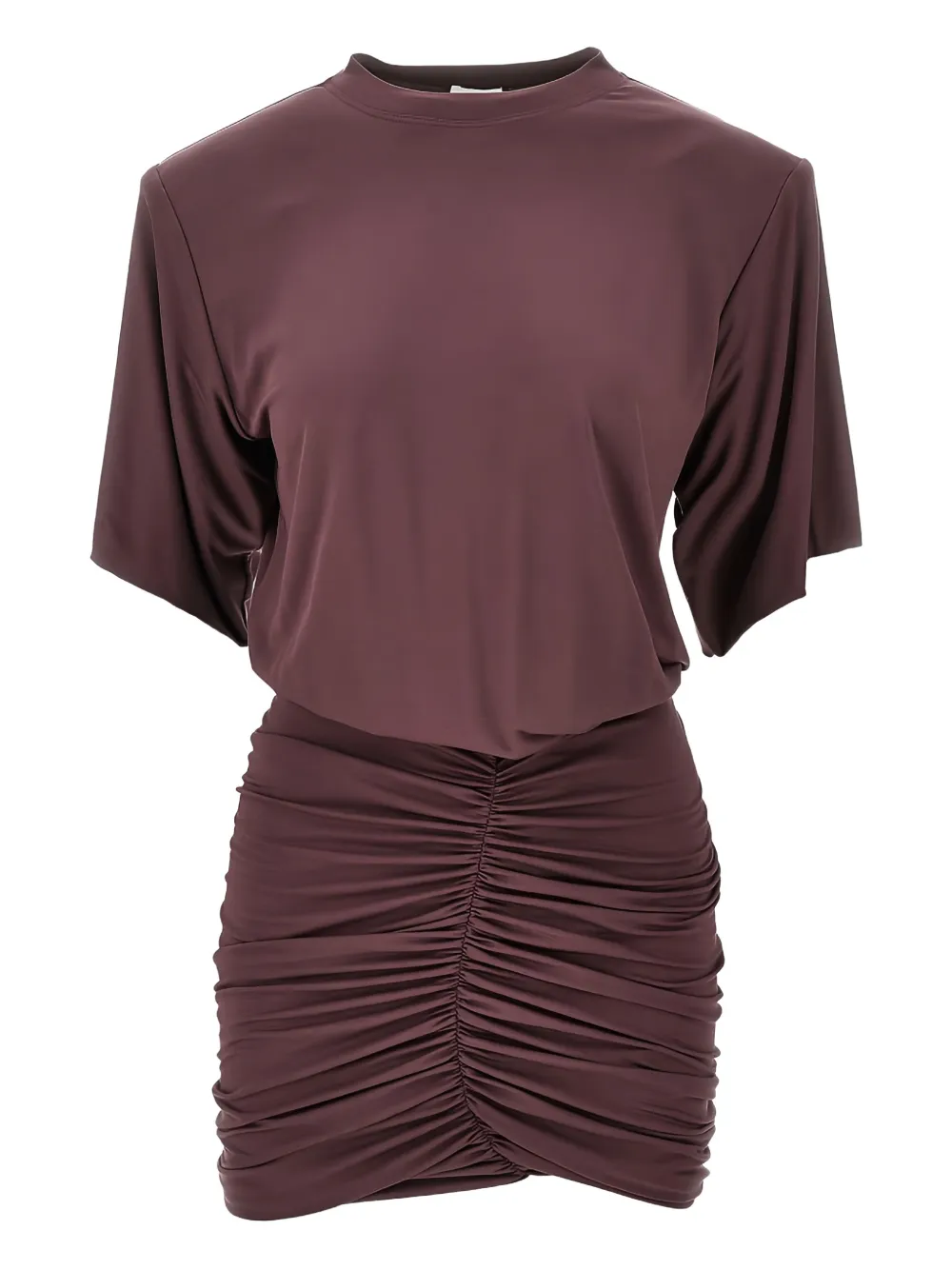 THE ANDAMANE Lennox ruched mini dress - Viola